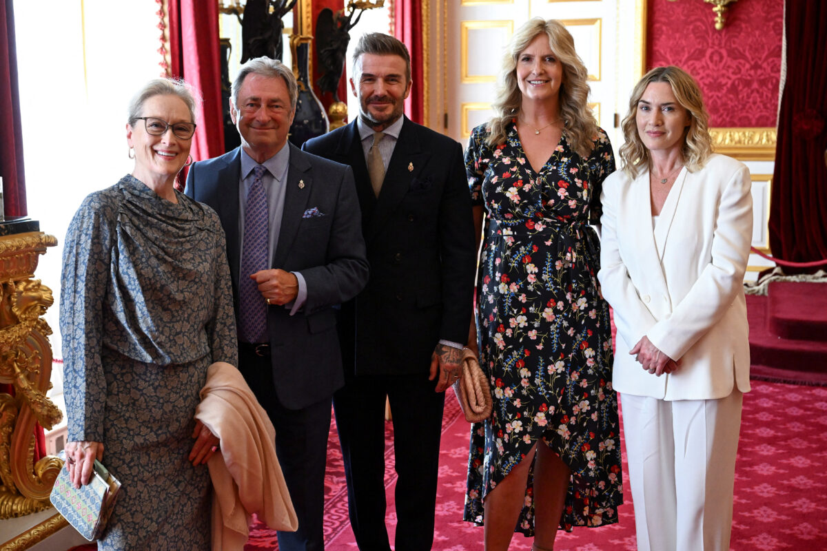Meryl Streep, David Beckham and Kate Winslet attend the King's Foundation Awards ceremony, on the 35th anniversary of The King’s Foundation, at St James's Palace, in London, Britain, June 12, 2025. REUTERS