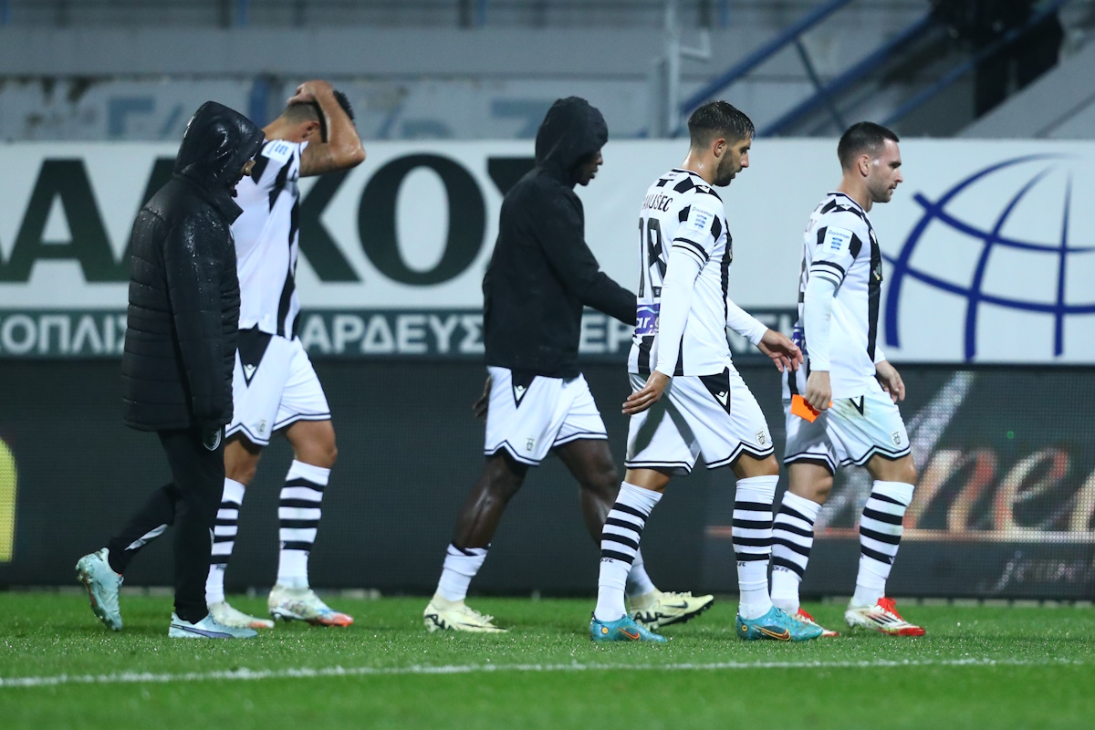 Απογοήτευση στον ΠΑΟΚ για το 3-3 στην έδρα του Αστέρα Τρίπολης (ΦΩΤΟ Eurokinissi)