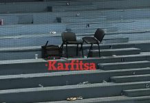 Κατέρρευσε ξύλινη κερκίδα στον αγώνα του Ηρακλή – Δύο τραυματίες iraklis kerkida