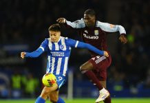 Ο Στέφανος Τζίμας αποχώρησε τραυματίας από το Μπράιτον ΦΩΤΟ Action Images via Reuters