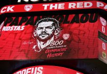 Ο Κώστας Παπανικολάου έφθασε τις 800 συμμετοχές με τη φανέλα του Ολυμπιακού Παπανικολάου