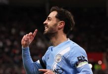 Ο Μπερνάρντο Σίλβα αποχωρεί από τη Μάντσεστερ Σίτι το καλοκαίρι ΦΩΤΟ Action Images via Reuters