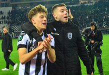 Ο Στέφανος Τζίμας στον Βόλο για τον τελικό του Κυπέλλου Ελλάδας Betsson Ο Τζίμας με τον Κωνσταντέλια (ΚΩΝΣΤΑΝΤΙΝΟΣ ΤΣΑΚΙΤΖΗΣ