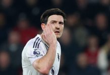 Ο Χάρι Μαγκουάιρ της Μάντσεστερ Γιουνάιτεντ τιμωρήθηκε με μια αγωνιστική για εξύβριση κατά του τέταρτου διαιτητή ΦΩΤΟ REUTERS