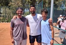 Τζόκοβιτς και Παγώνης ξανά μαζί στο κορτ Ο Τζόκοβιτς και ο Παγώνης