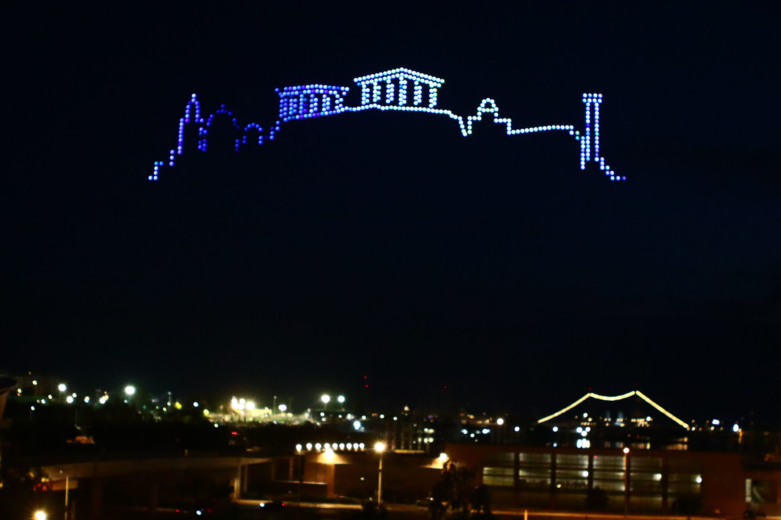 Ο Παρθενώνας στο drone show