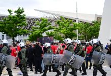 Μία σύλληψη για ναρκωτικά και επτά προσαγωγές στο T- Center – 16.000 φίλαθλοι στο γήπεδο Τα ΜΑΤ