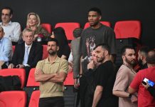 Μονακό 94-64 Τελικό: «Τρομακτική» εμφάνιση από τους Πειραιώτες και «30άρα» στο δεύτερο παιχνίδι στο ΣΕΦ Ο Αντετοκούνμπο και ο Τζόκοβιτς στο ΣΕΦ/(KLODIAN LATO / EUROKINISSI)