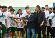 Παρουσία Γιάννη Αλαφούζου η απονομή του πρωταθλήματος στην ομάδα Κ17 του «τριφυλλιού» Ο Γιάννης Αλαφούζος