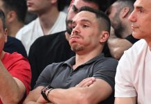 Παναθηναϊκός: Λευτέρης Πετρούνιας και Γιάννης Τσιμιτσέλης στο ΣΕΦ Πετρούνιας
